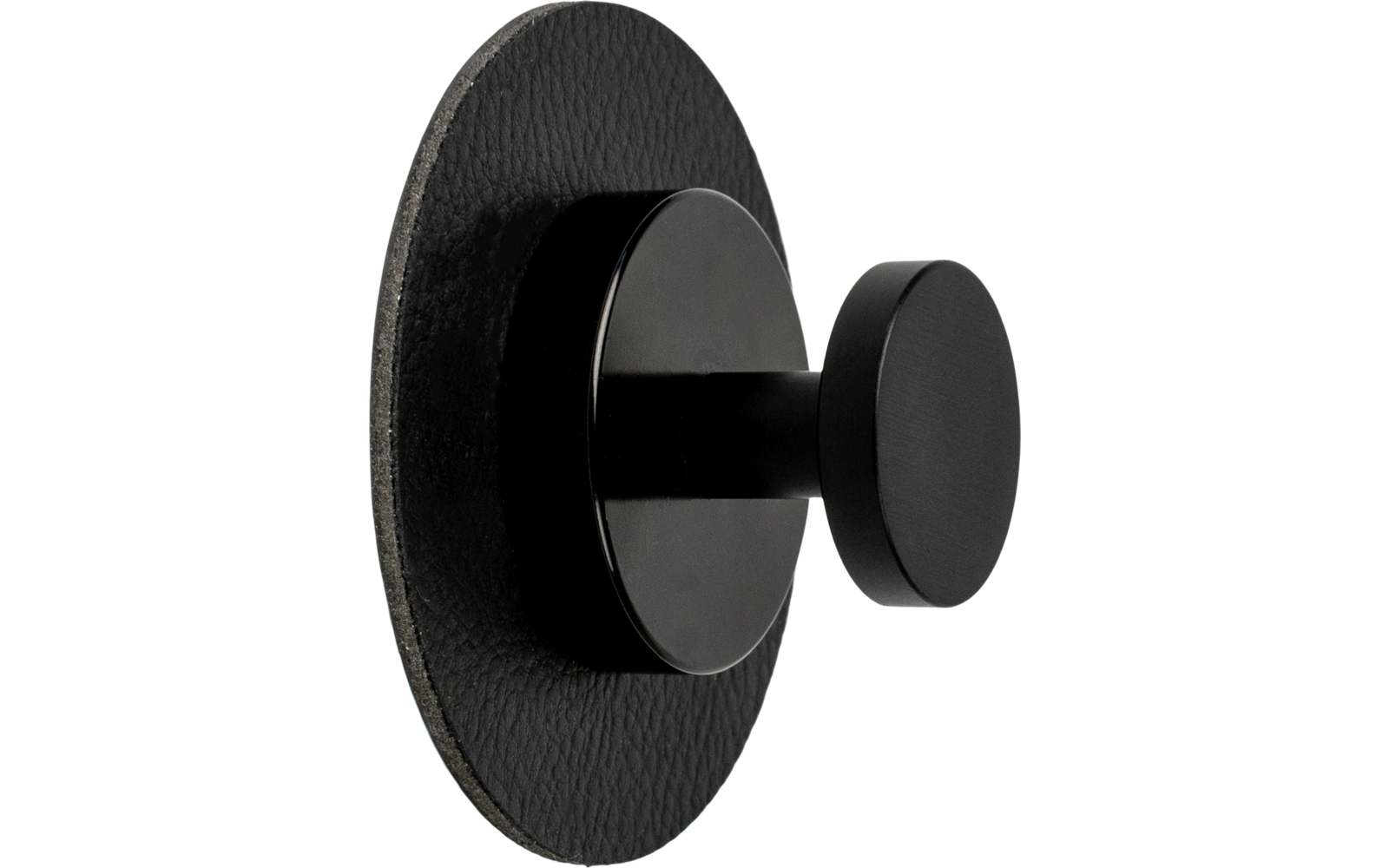 Silwy SPOT  Magnet-Haken inkl. Metall-Pad SUPERSTRONG BLACK