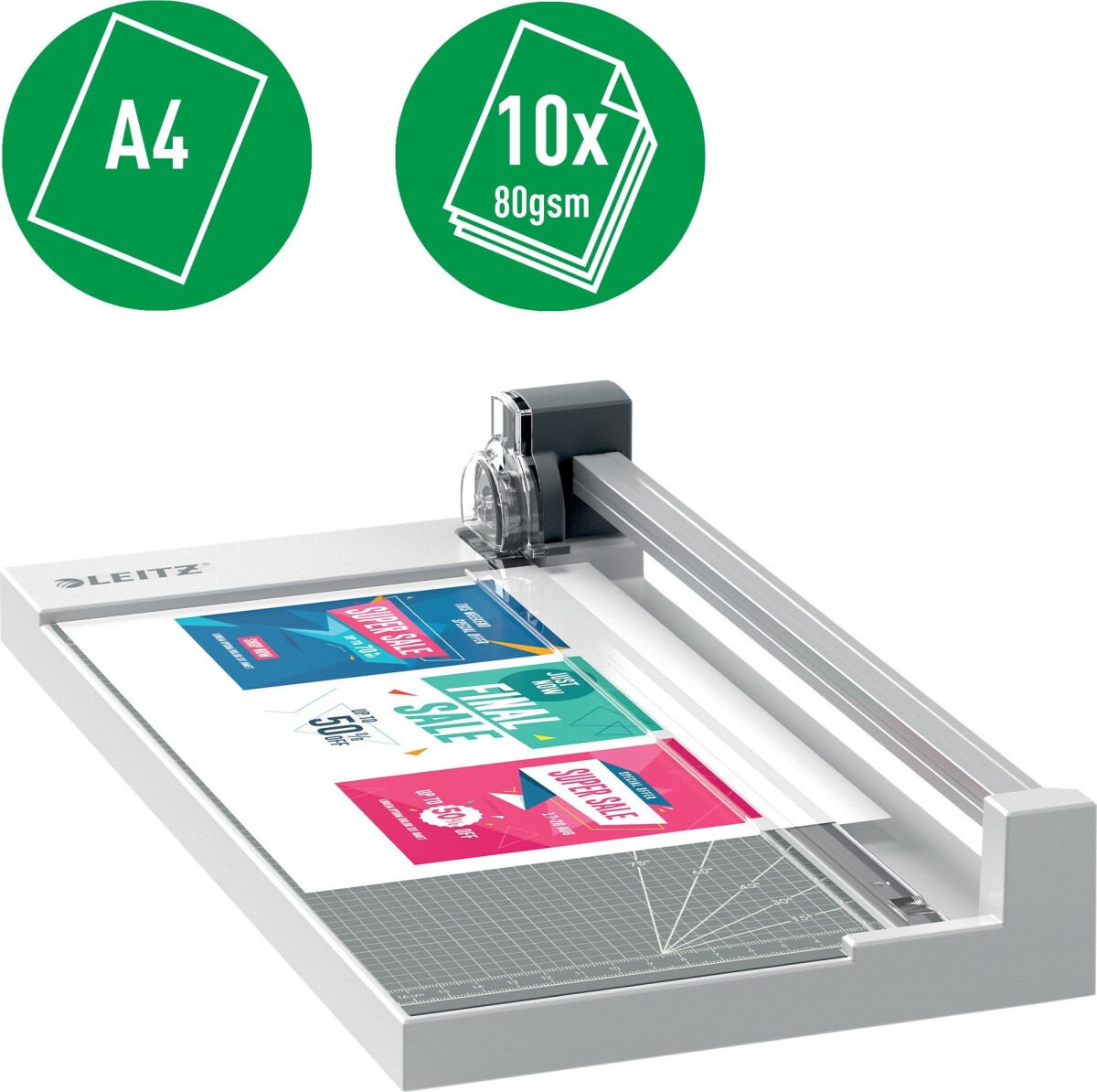Leitz - Guillotine Roller Cutter Home Office A4