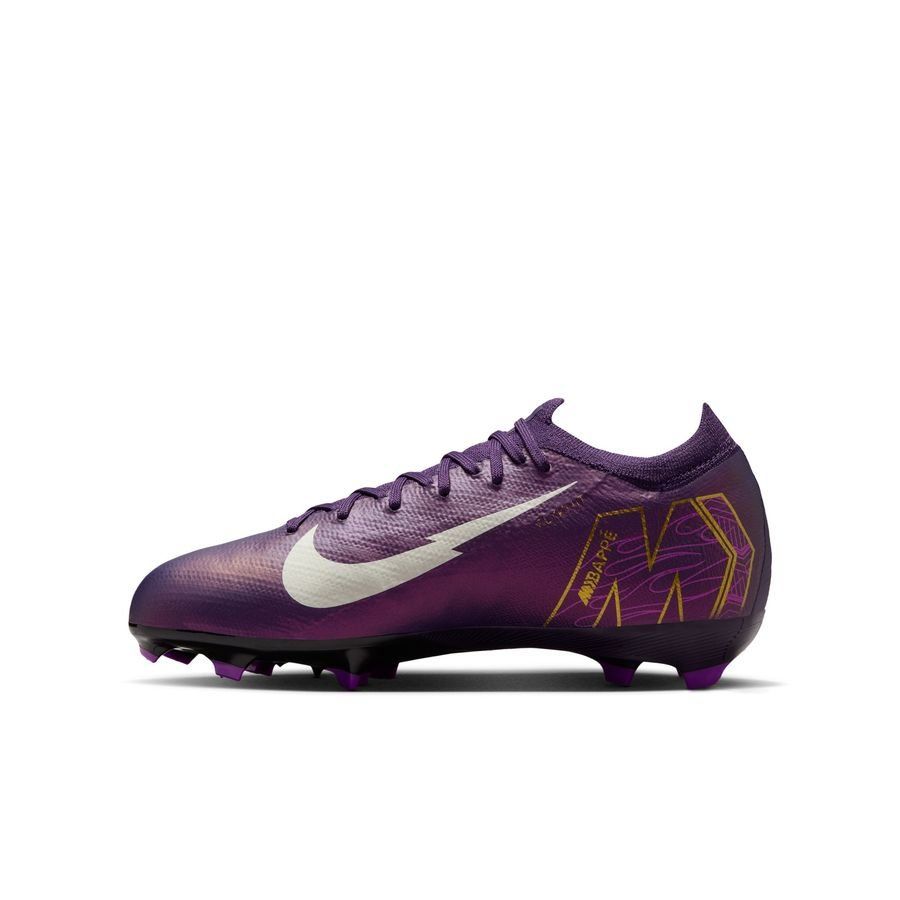 Nike Air Zoom Mercurial Vapor 16 Pro FG Mbappé Personal Edition - Violet/Blanc Enfant