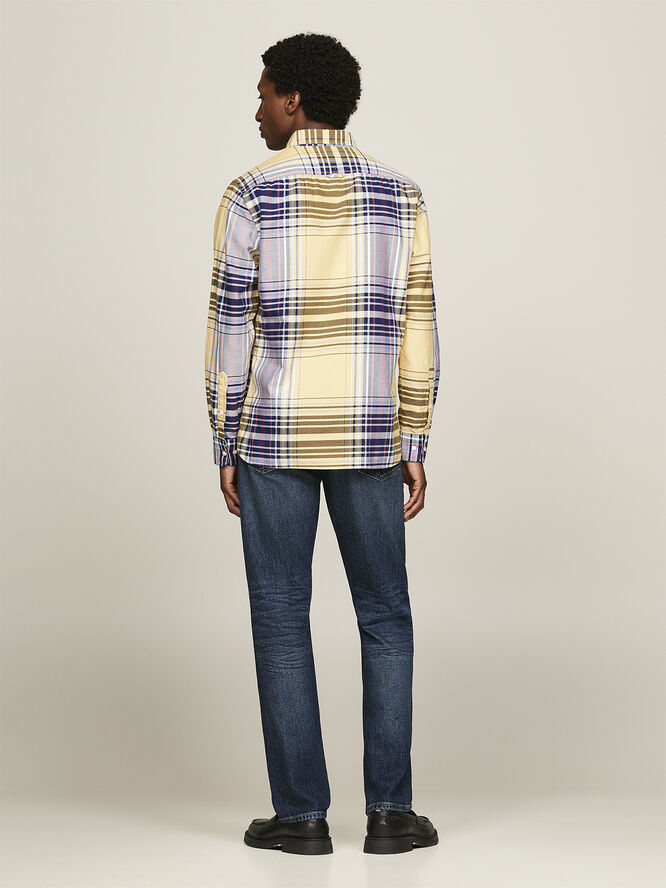 Tommy Hilfiger XL OXFORD CHECK RF SHIRT City yellow / multi