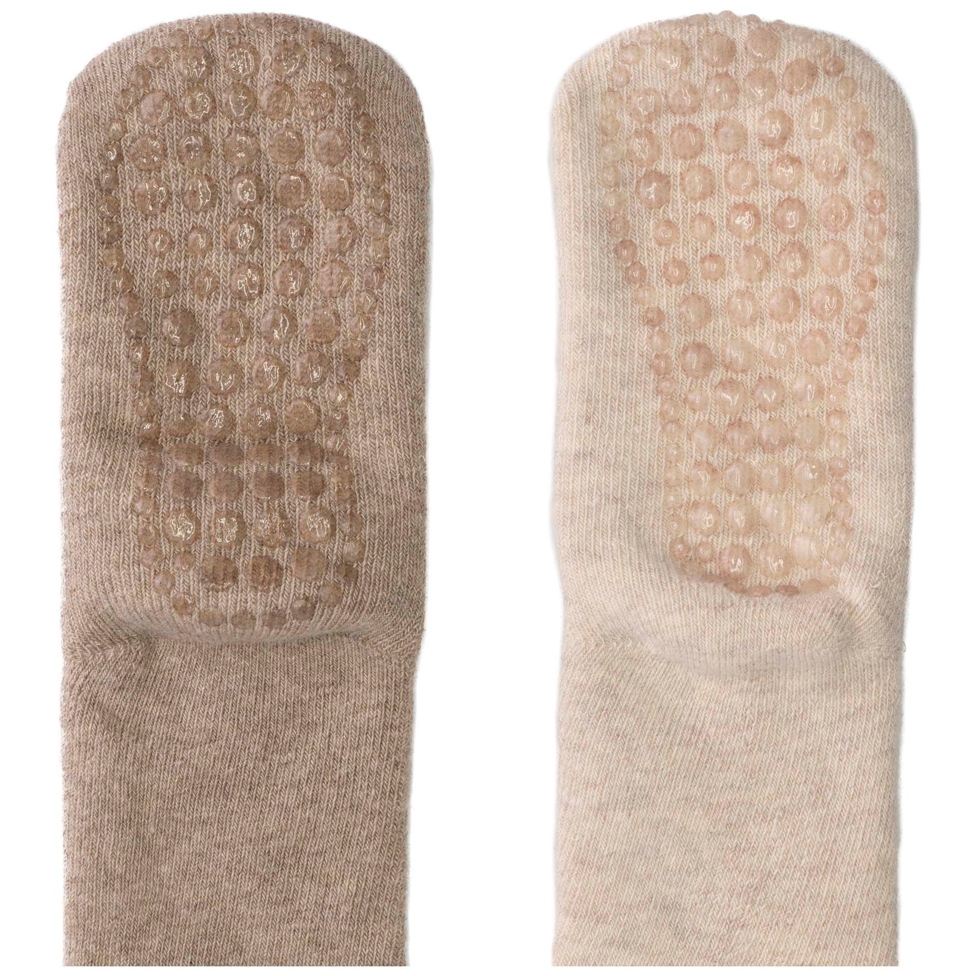 Prénatal antislip sokken 2 paar   bruin