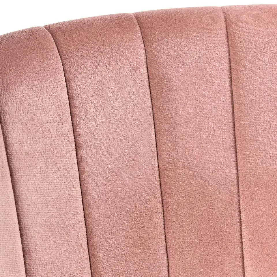 KATONAH - Bureaustoel - Roze - Fluweel