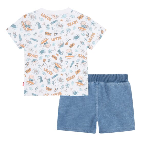 Ensemble Tee-shirt + Short   Imprimé        de               Levi's Kids