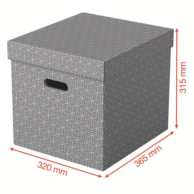 Esselte Home opbevaringsboks Cube, pakke med 3