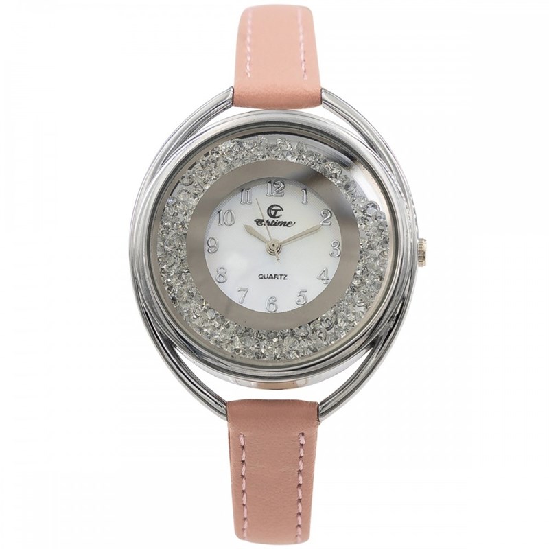 Montre Femme CHTIME bracelet Cuir Rose
