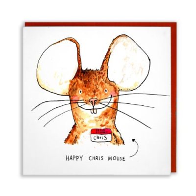 Happy Chris Mouse Card