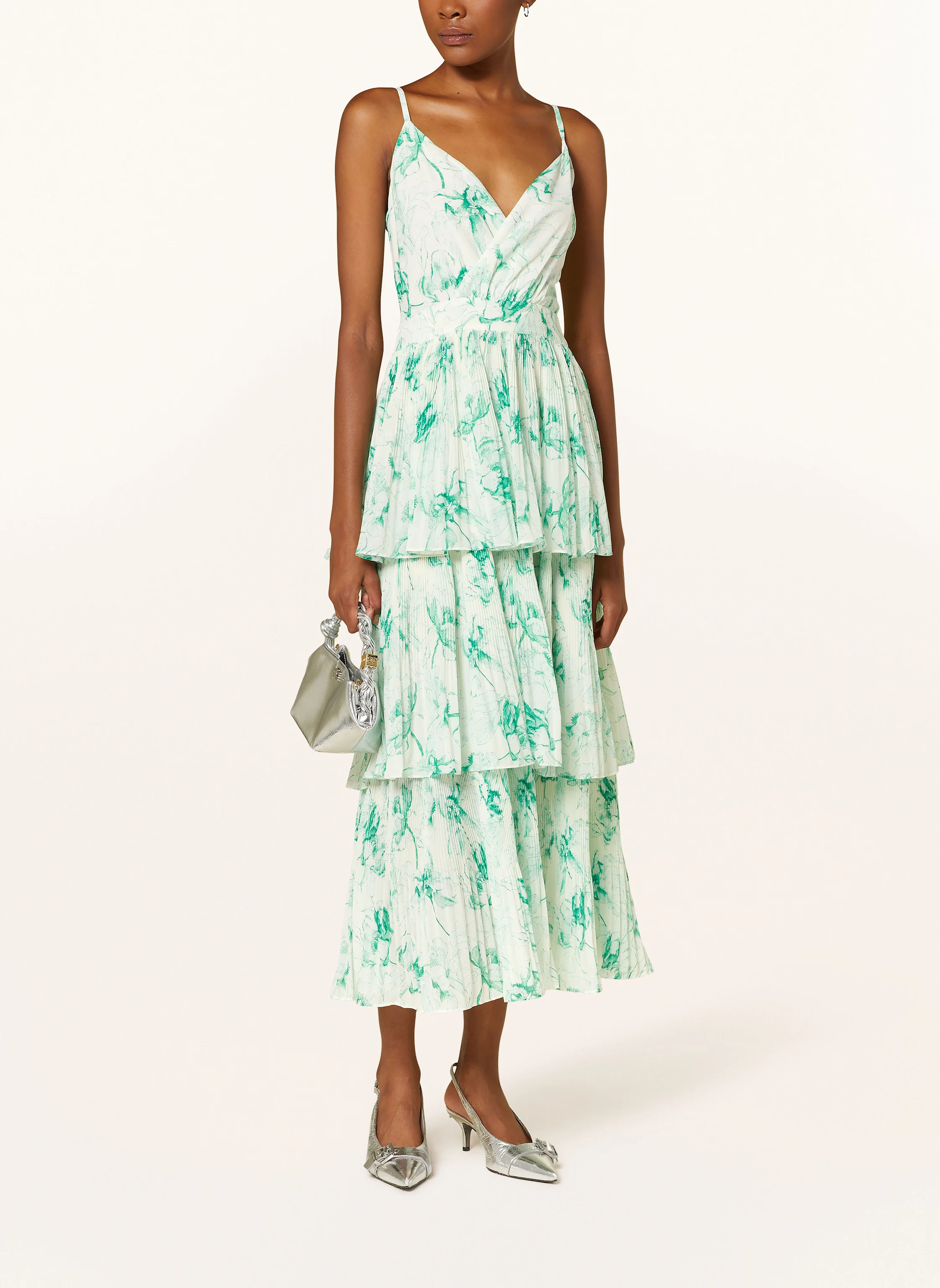 maje Kleid mit Volants