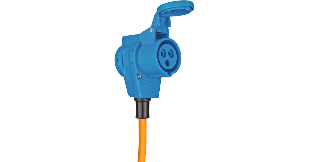 BrennenstuhlCEE-kabelhaspel met 23+2m RN-Kabel in oranje  (Blauw/oranje, 25m (23+2m) RN-kabel)