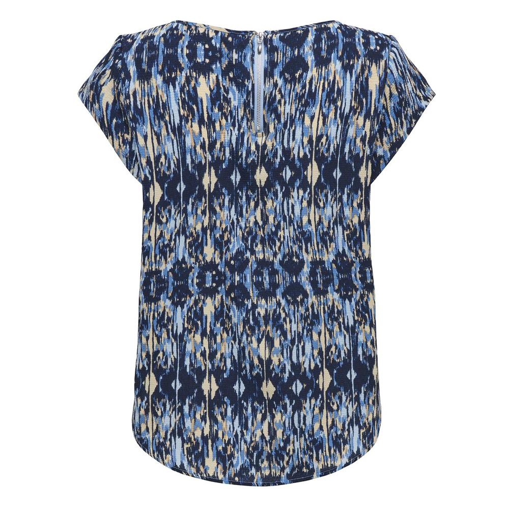 Only Top Imprimé Bleu à Motifs Femme Only Vic