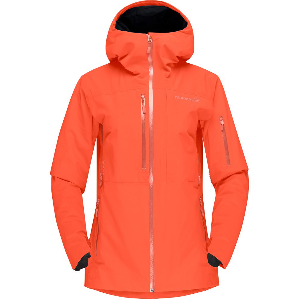 Norrona Lofoten Gore-Tex Freeride-Skijacke Damen orange alert