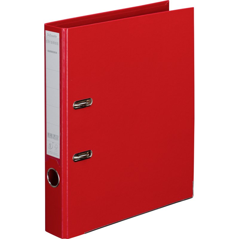 Classeur à levier cartonné Esselte Chromos Plus A4 - Dos 5 cm couleurs assorties classiques