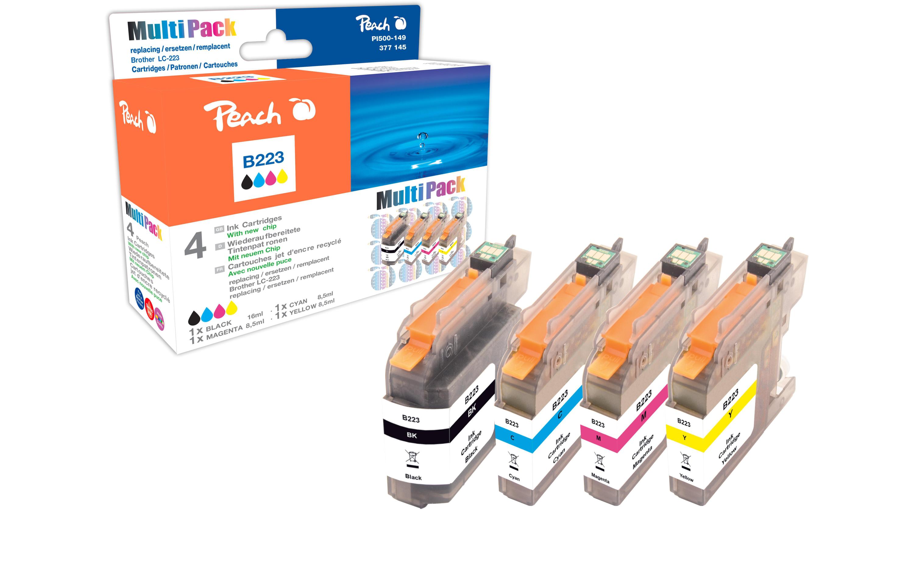 Tintenset Brother LC-223 MultipackTinte, Magenta, Yellow, Black, Cyan