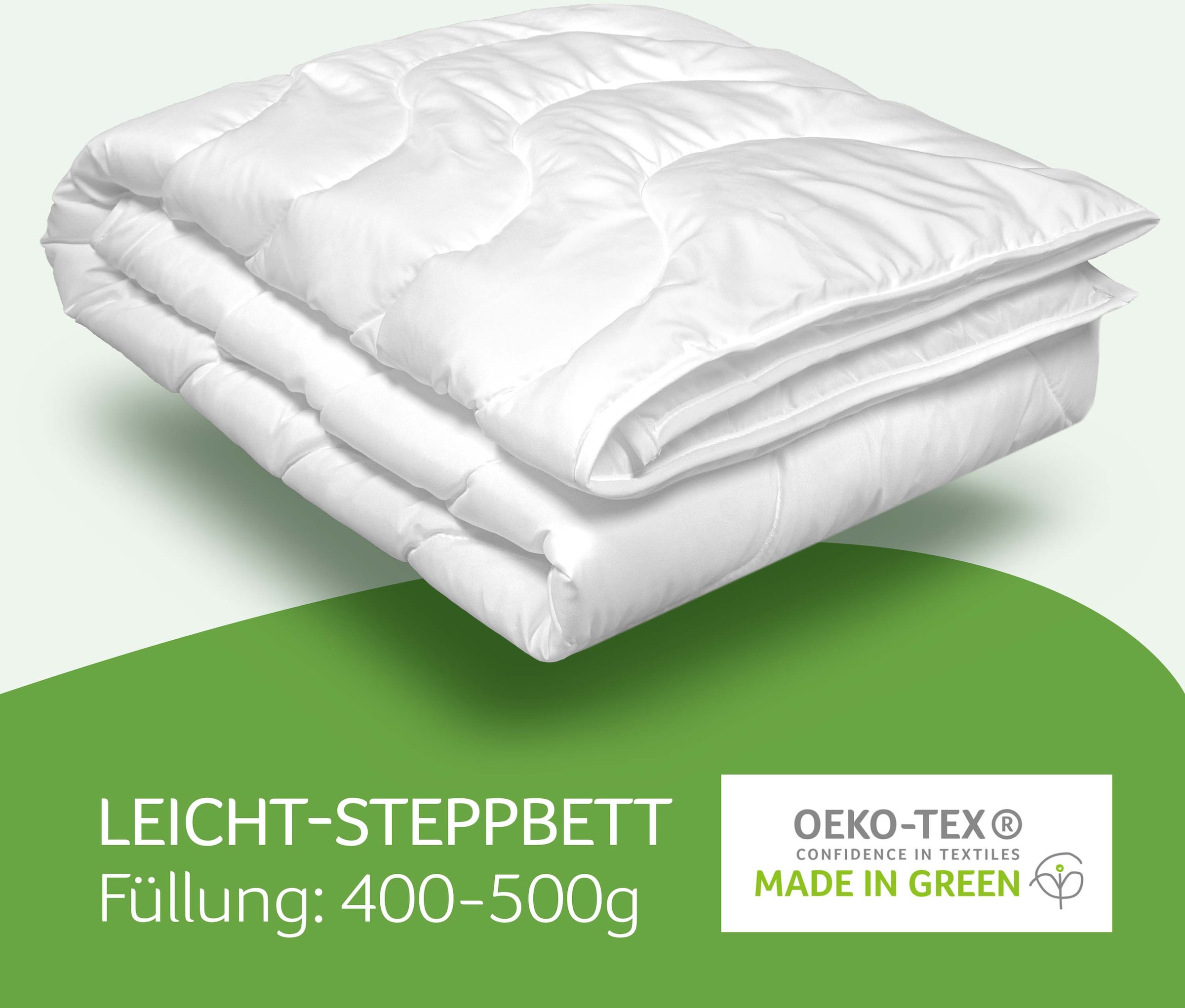 John Cotton Microfaserbettdecke »Julia, Bettdecken für Sommer und Winter« leicht Füllung Polyester 1 Stk. tlg. Bettdecke 135x200 cm, 155x220 cm, Made in Green, Decke