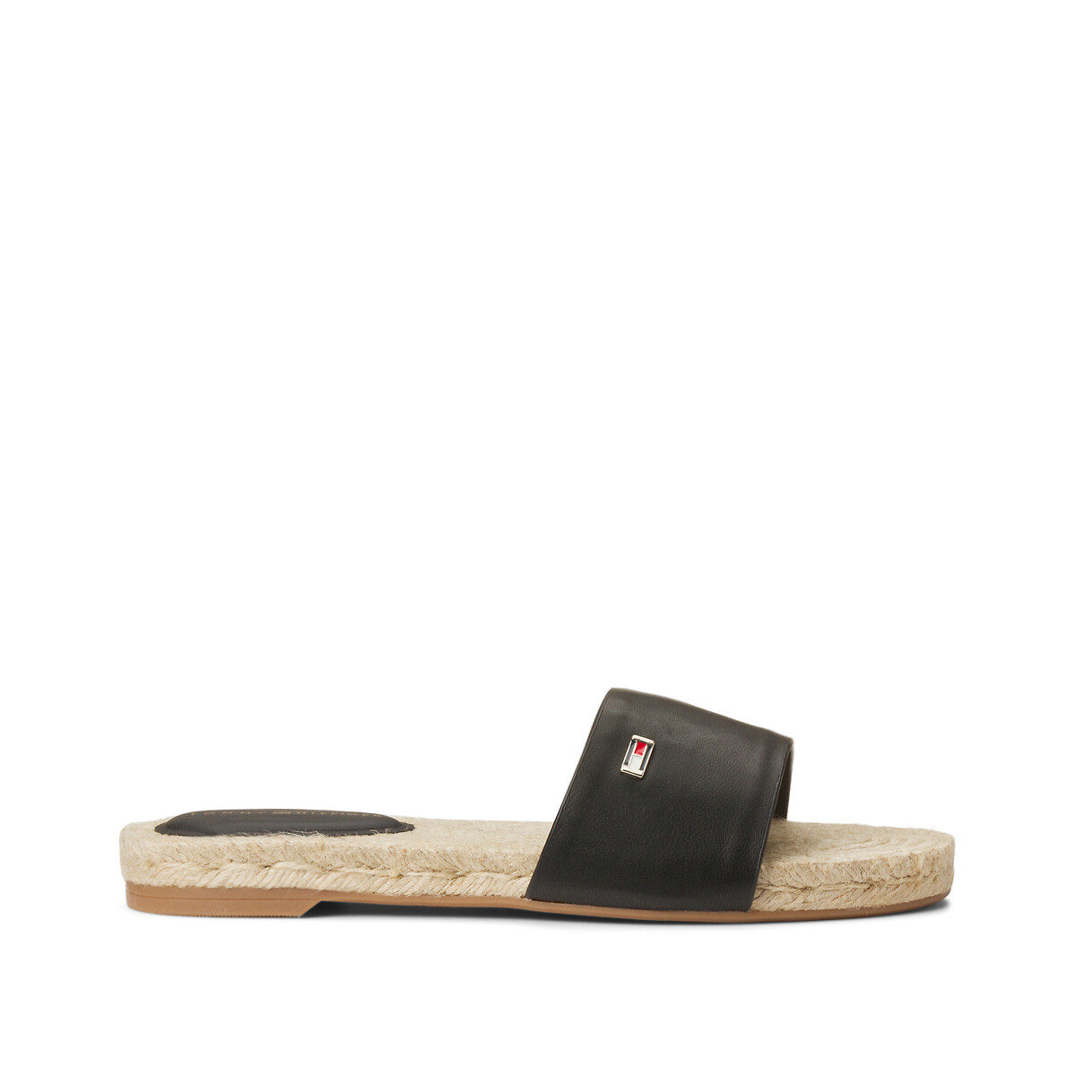 TOMMY HILFIGER<br>Mules de couro rasteiro