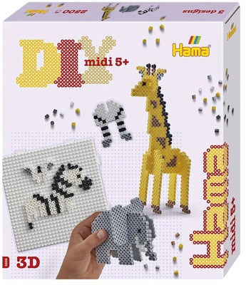 Hama Midi Gaveeske 3D Safari 2500 Stk