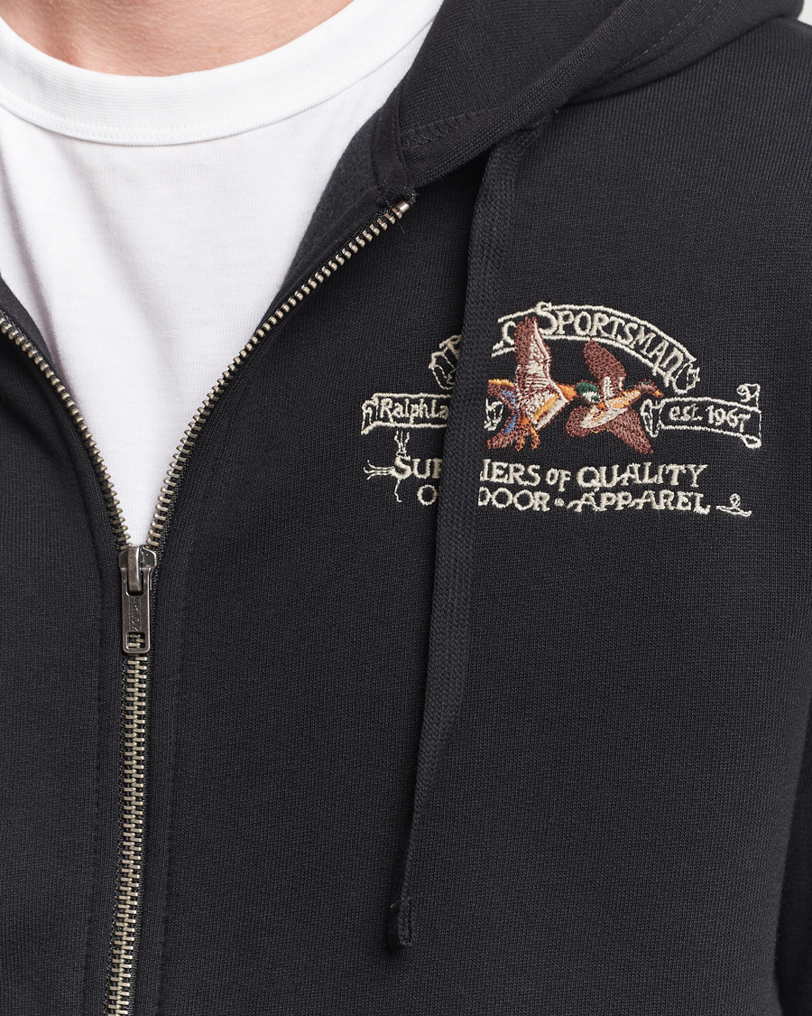 Polo Ralph Lauren Back Print Full-zip Polo Black