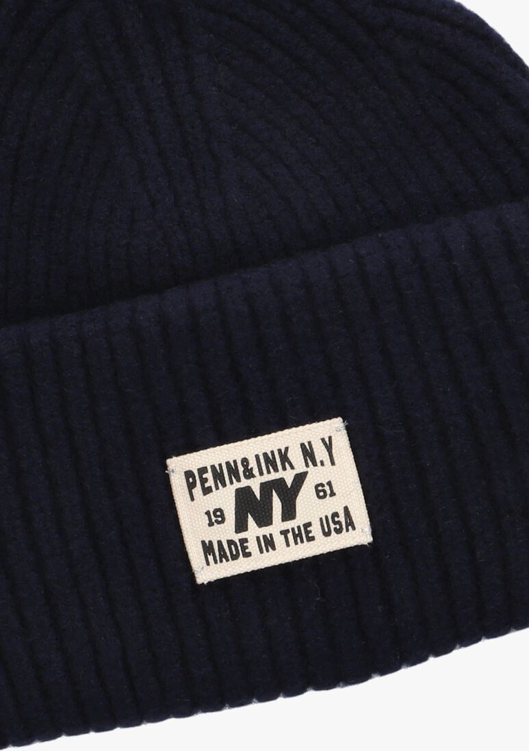 donkerblauwe penn & ink muts beanie w25b354