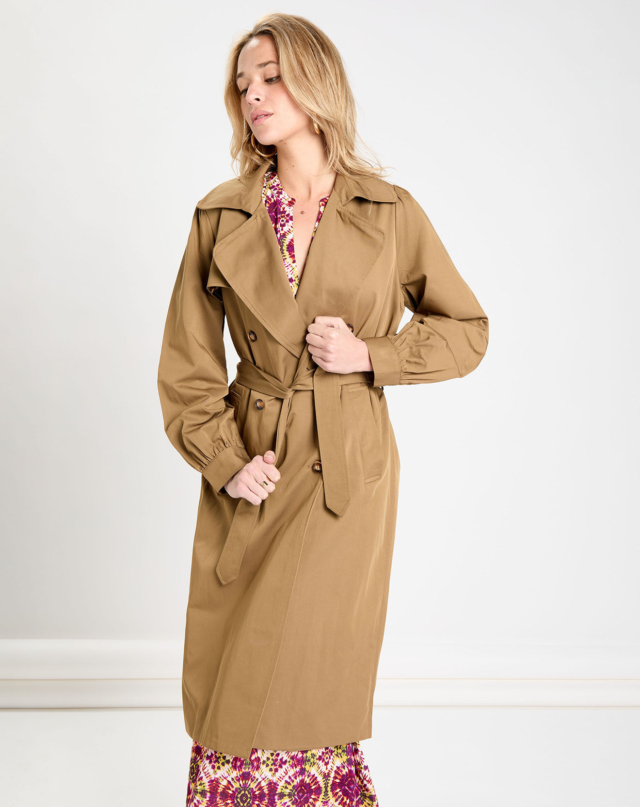 La Petite Etoile Trench Felis beige foncé
