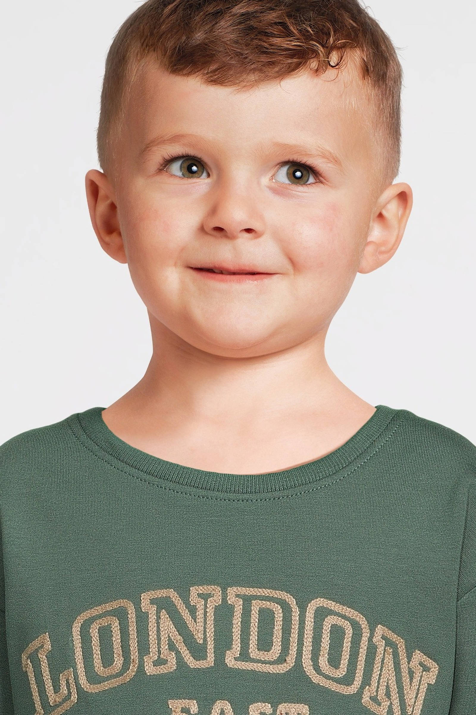 NAME IT sweater NMMRADU met tekst groen