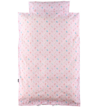 N?rgaard Madsens Senget?j - Voksen - Pink m. Enhj?rning Hoved