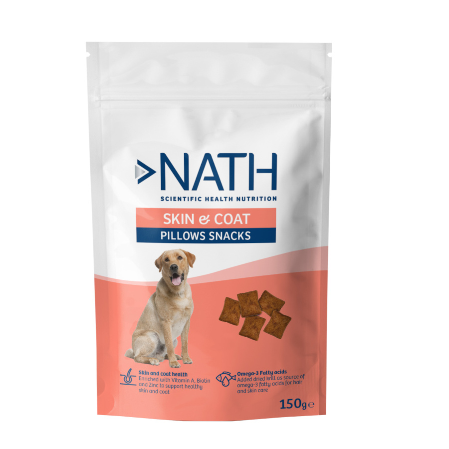 Petiscos Nath para a pele e pelos de cães