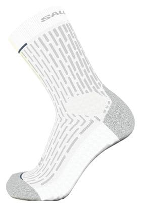 Chaussettes Unisexe Salomon Ultra Glide Crew Blanc