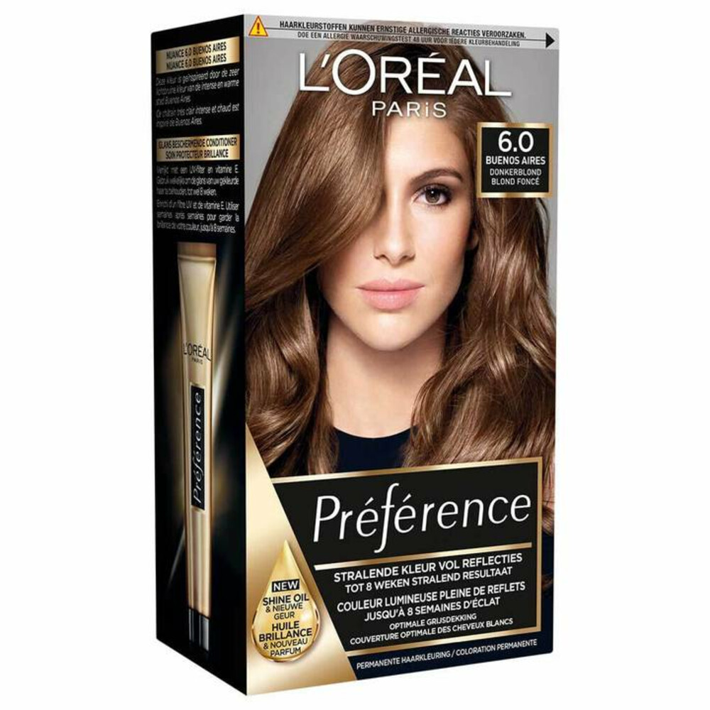 L'Oréal Préférence Permanente Haarkleuring 6.0 Donkerblond
