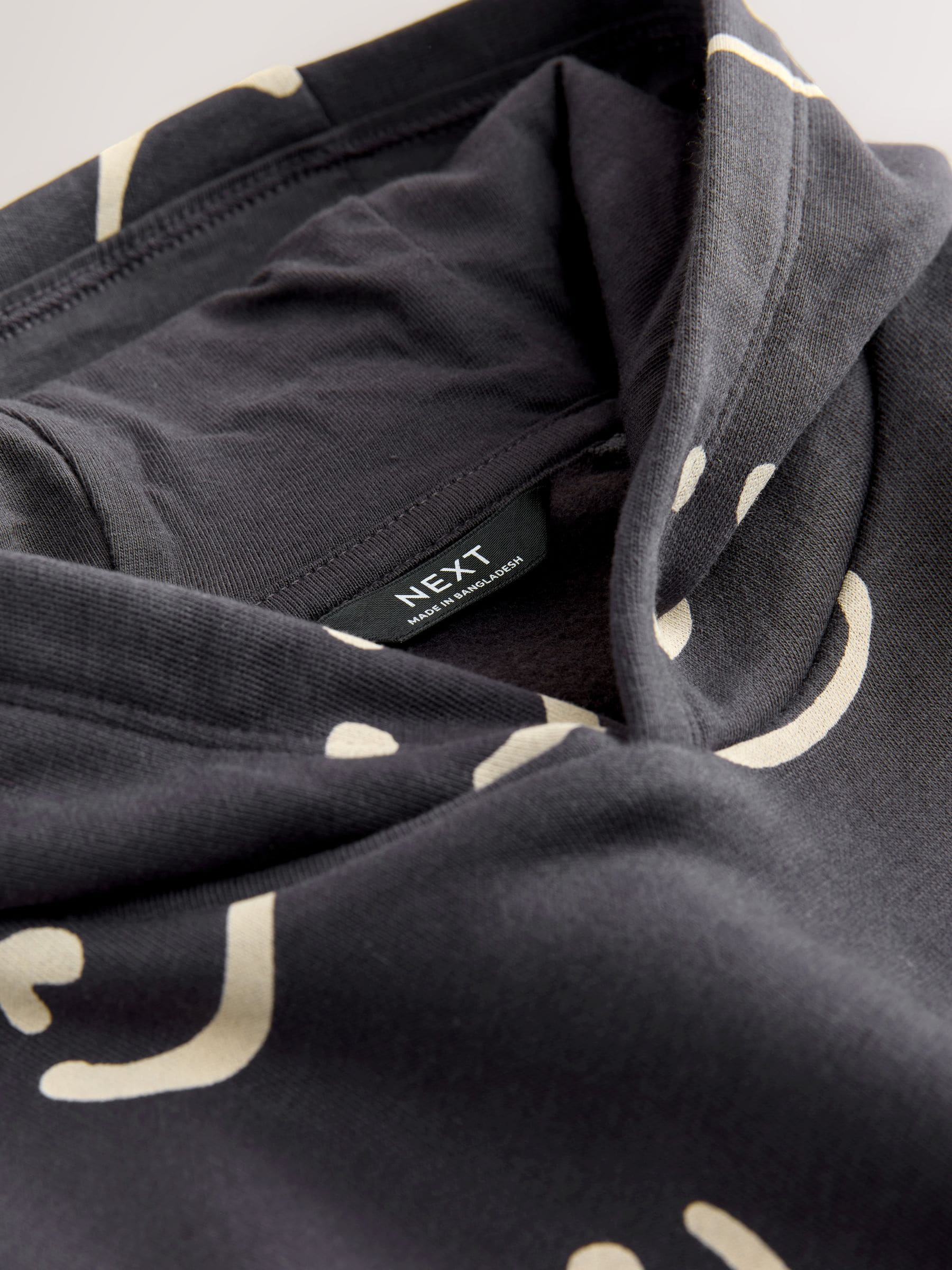 Zwart/wit - Hoodie met lange mouwen en print (3mnd-7jr)