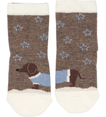 Melton Socken - Dackel - Denver Melange