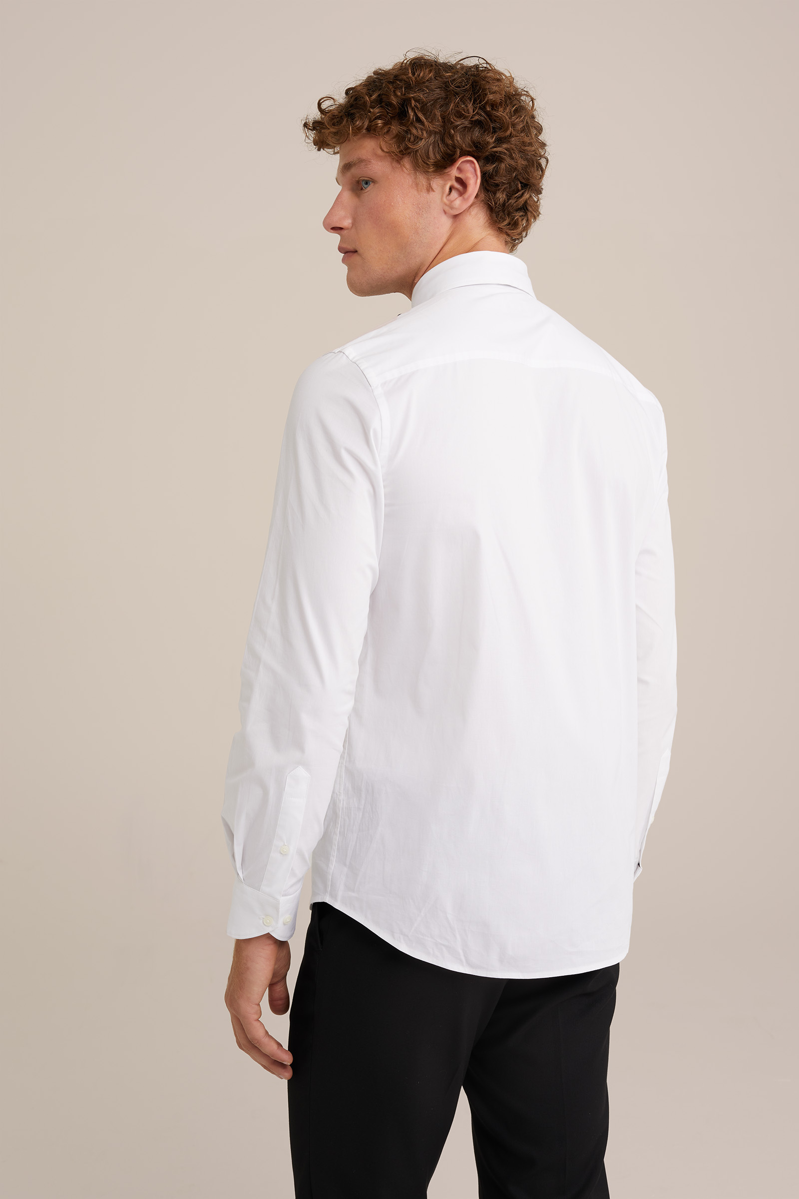 tuxedo overhemd met stretch WE Fashion Wit