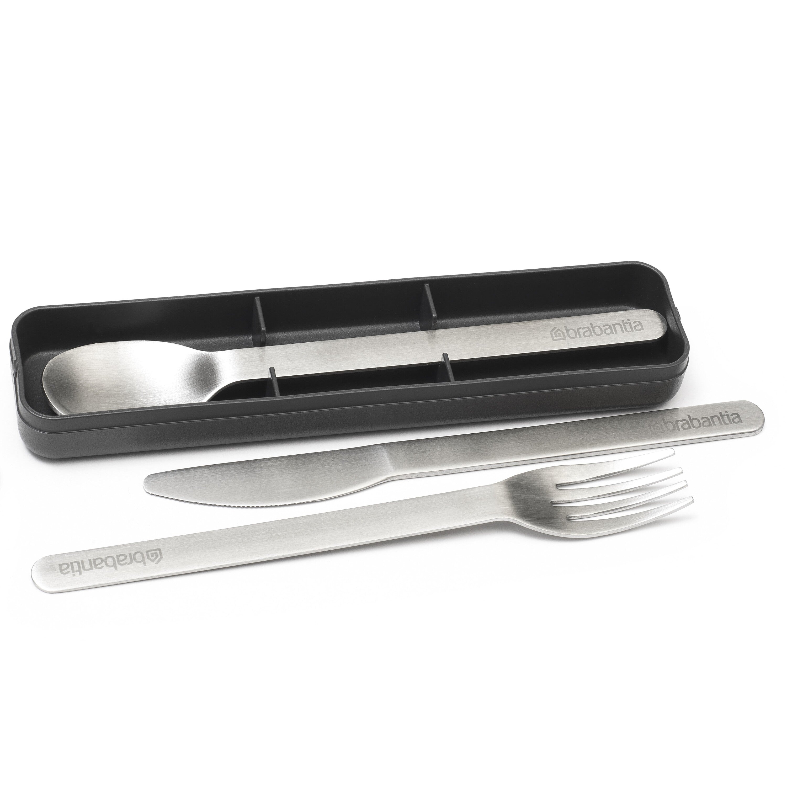 Brabantia Make & Take Bestekset 3-delig - to Go - Dark Grey
