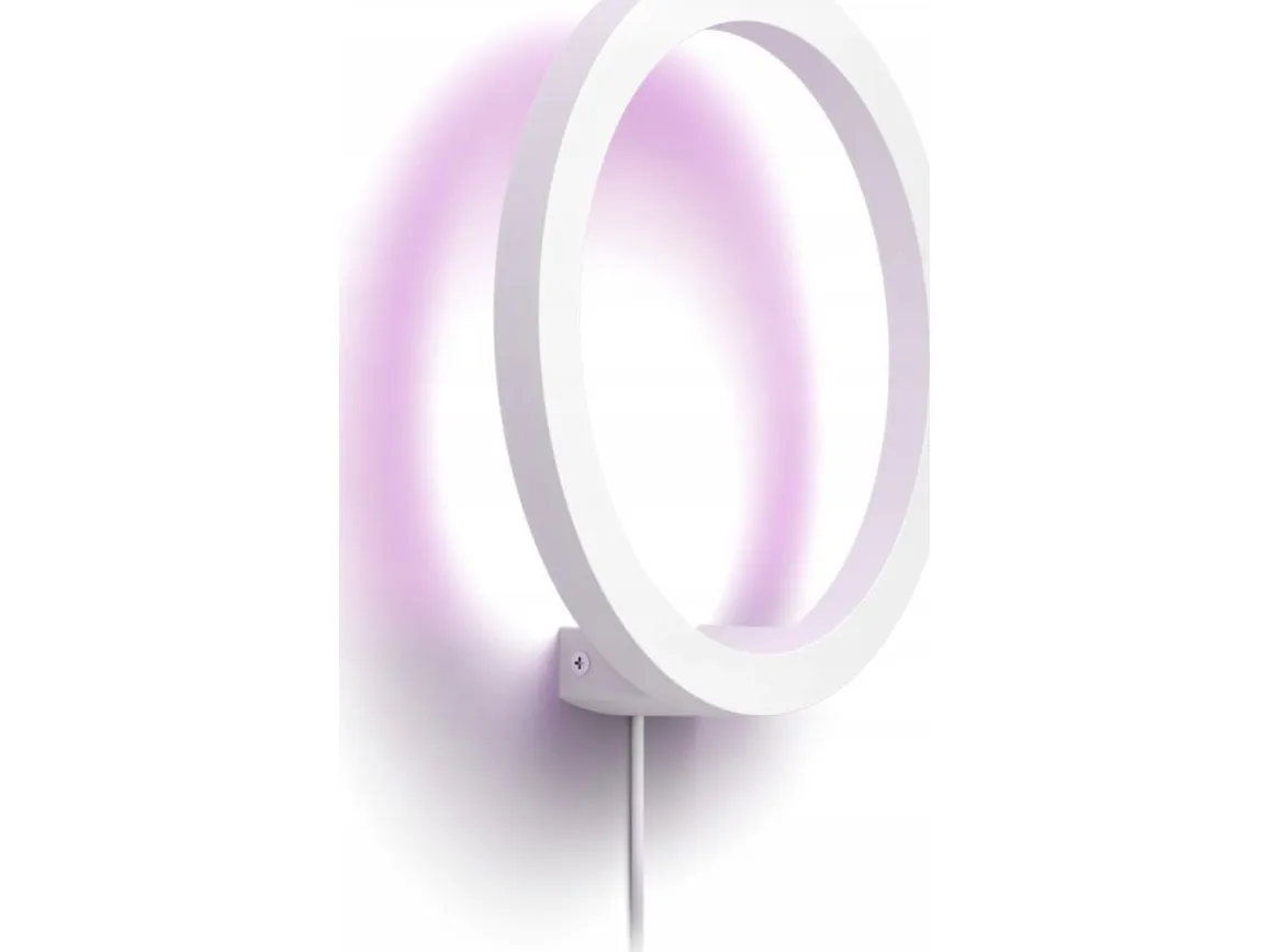 Philips Hue White and Color Ambiance Sana - Væglampe - LED - 20 W (tilsvarende 175 W) - klasse G - 16 millioner farver/varmt til køligt hvidt lys - 2000-6500 K - hvid