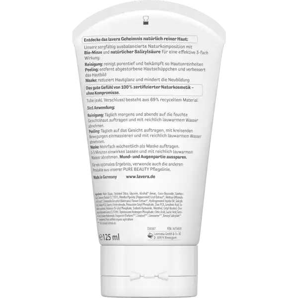 PURE BEAUTY 3in1 Reinigung - Peeling - Maske
