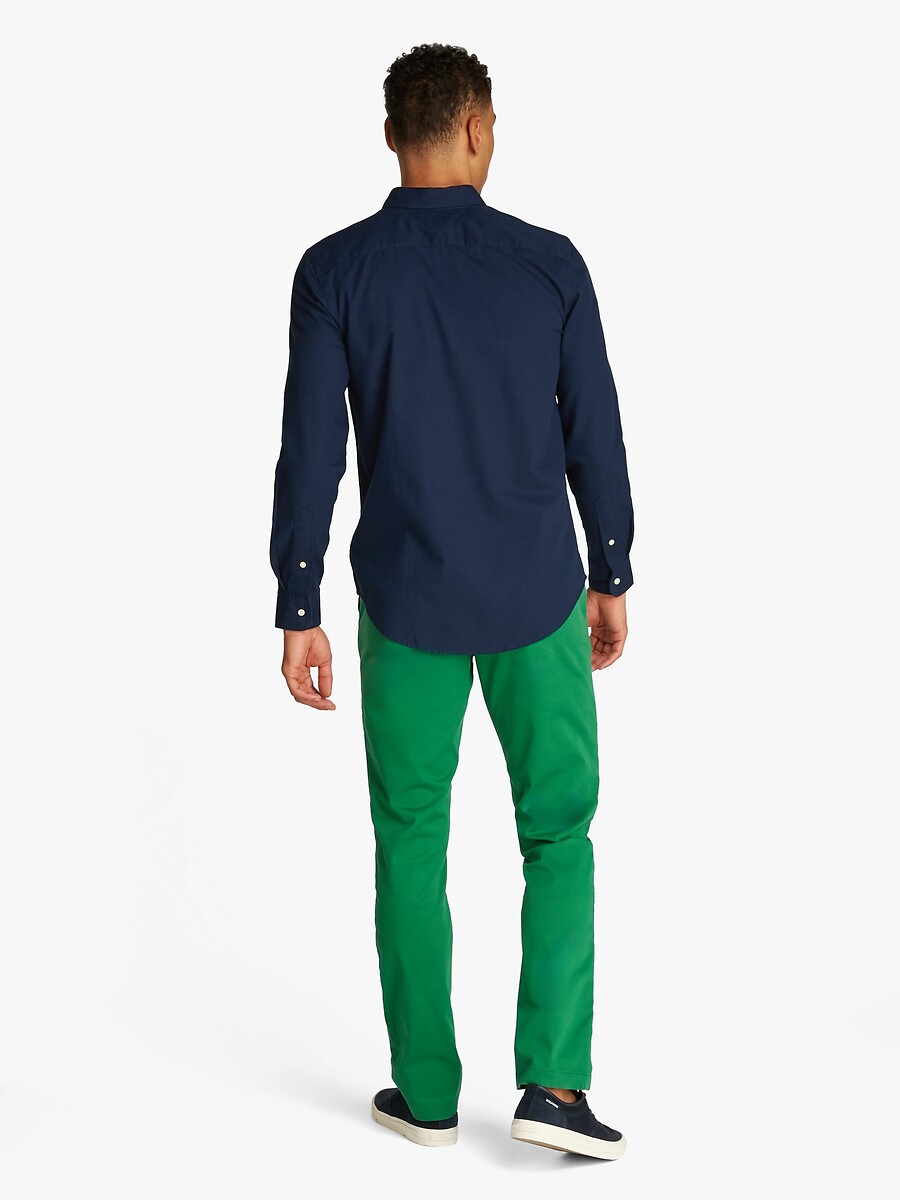 TOMMY HILFIGER<br>Camisa reta em tecido dobby
