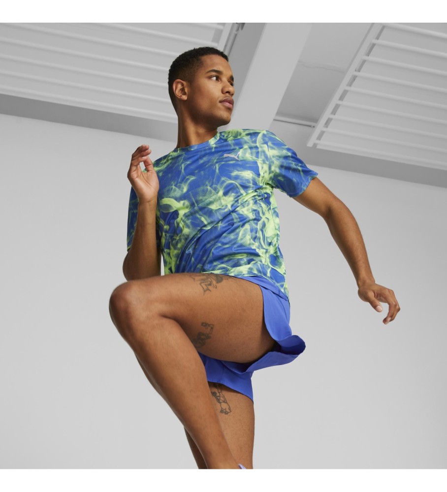 Puma Camiseta Run Favorite Aop Graphic azul