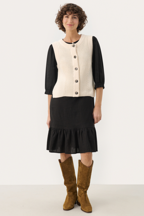 Part Two ecru dames gilet