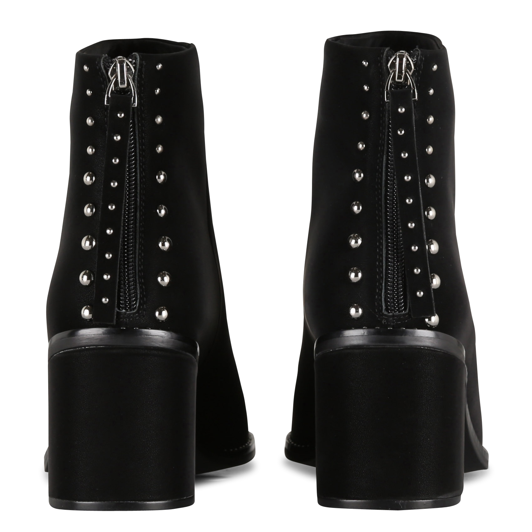 PETRA - Bottines à talon en cuir | Noir