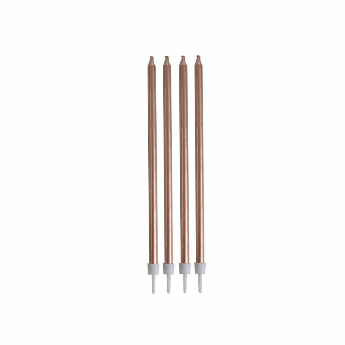 Paris Prix Lot de 16 Bougies d'Anniversaire Longues - Or Rose