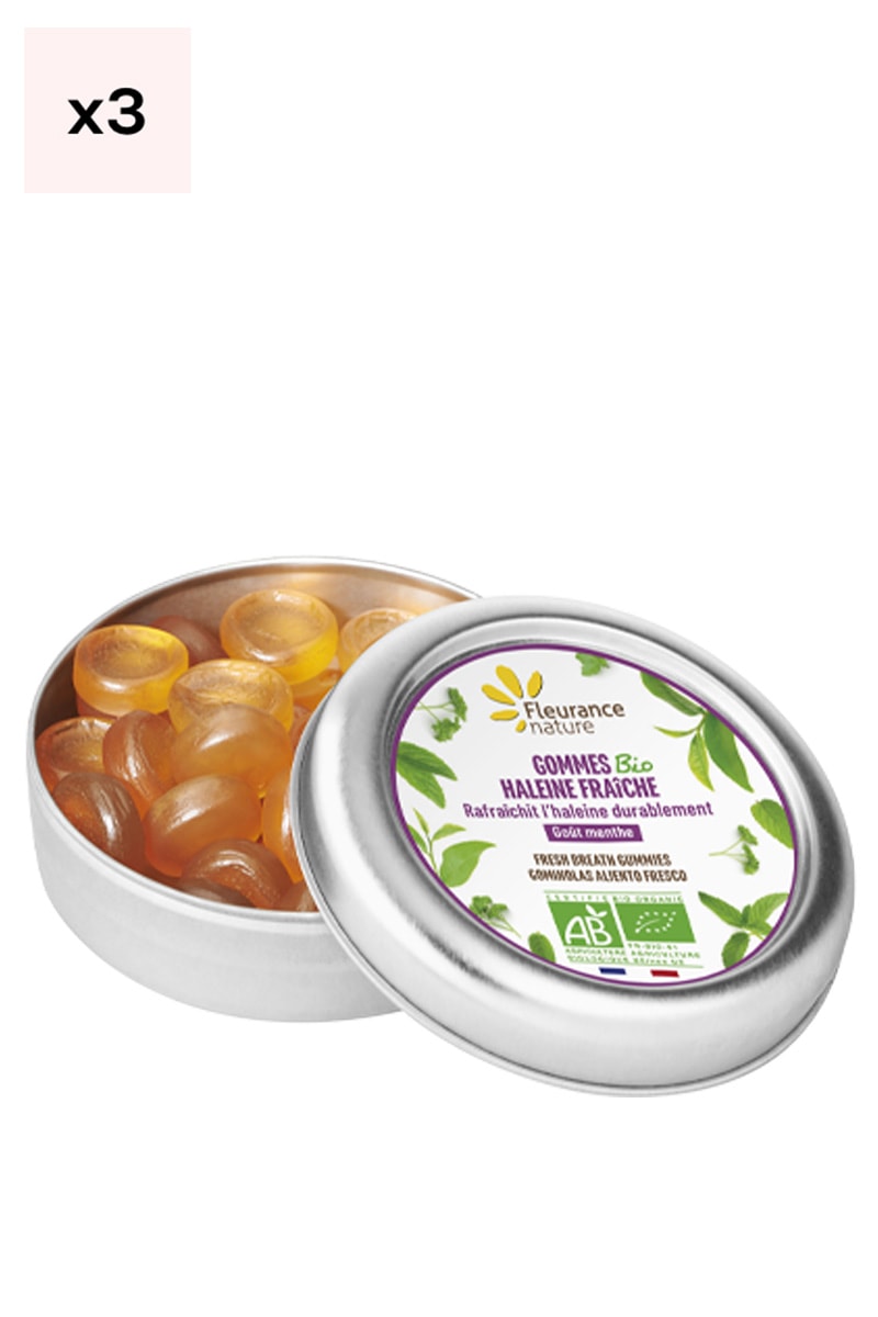 Gommes haleine fraîche bio - 3 x 35 g