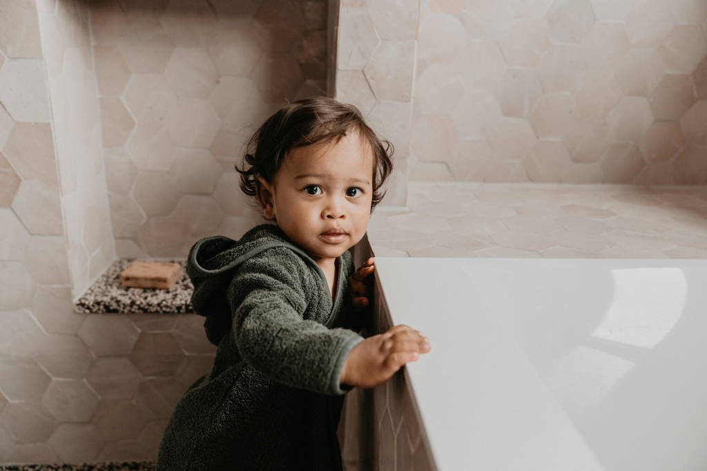 Snoozebaby badjas Dark Green
