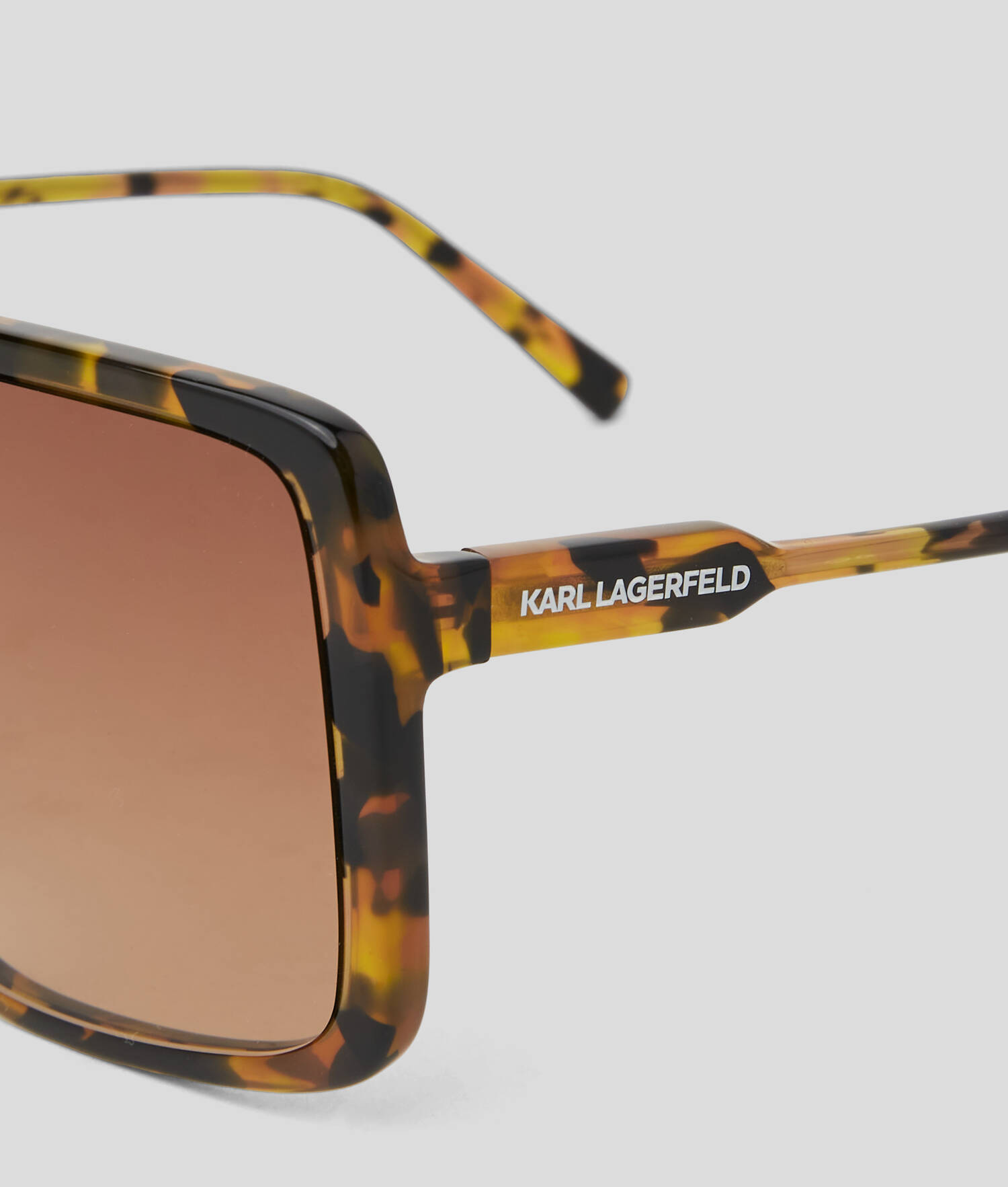 LUNETTES DE SOLEIL AVEC LOGO KARL - Marbre brun