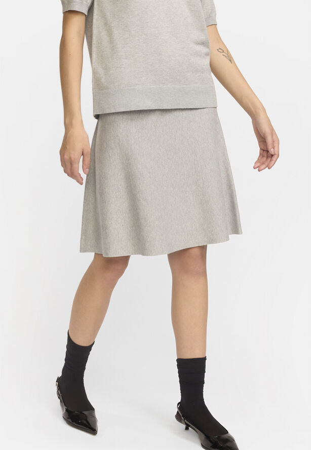 Soft Rebels SRHenrietta Short Skirt Light grey melange