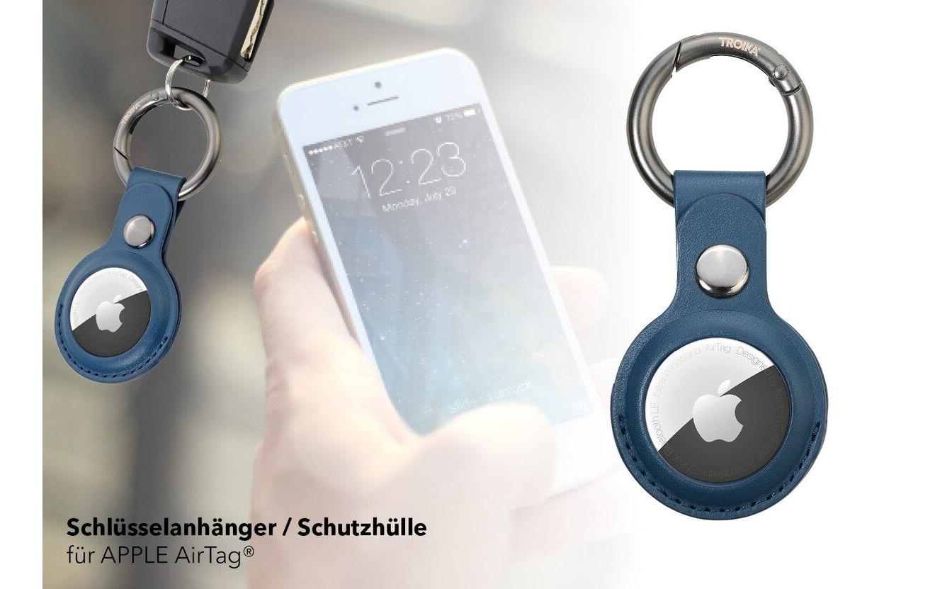 Schlüsselanhänger AirTag Cover BlauSchutzhülle für Apple Air Tag Ortungsknopf