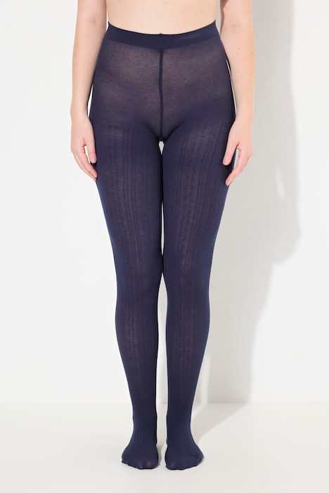 Strickstrumpfhose, modisches Zopfmuster, warm
