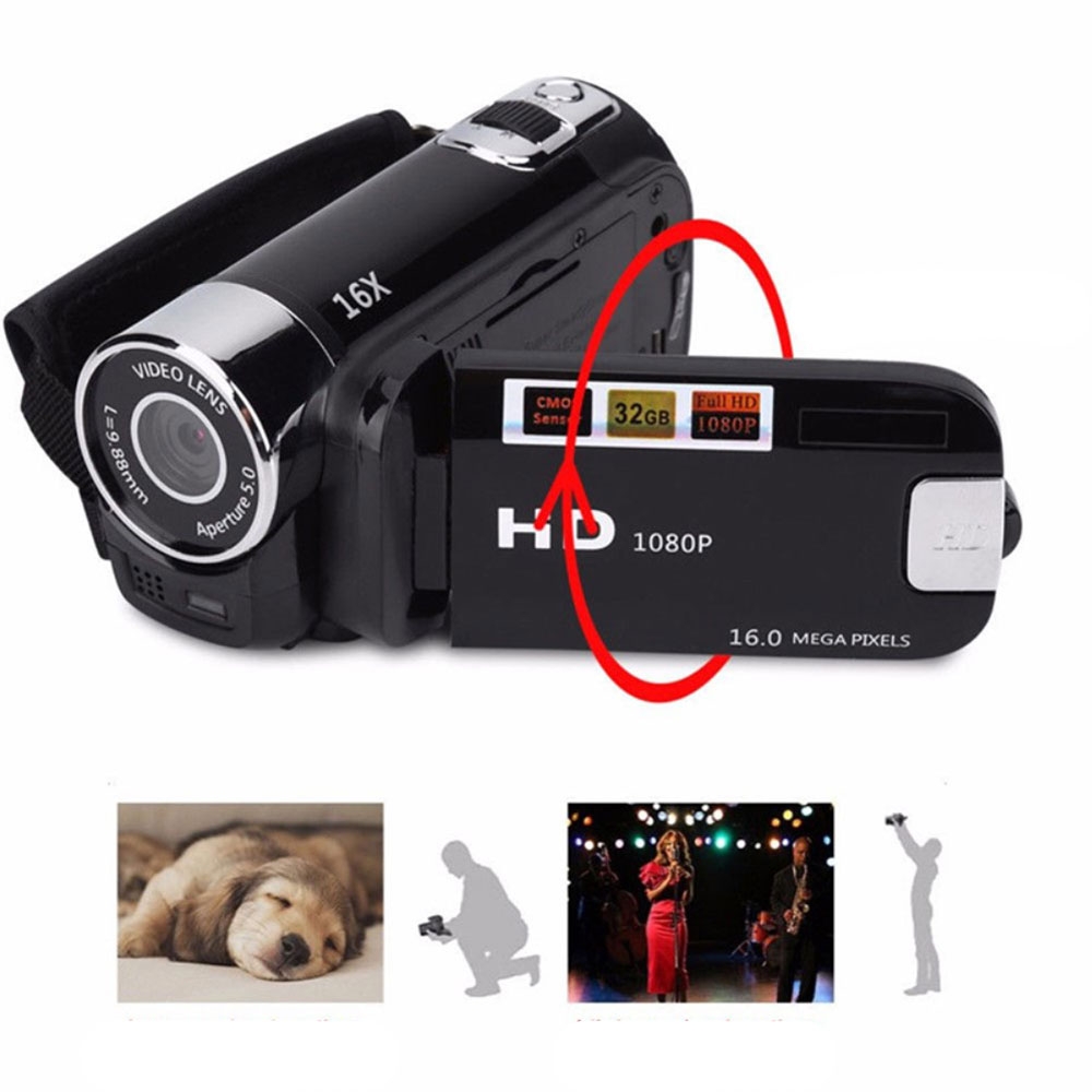 16MP FullHD 1080p Camcorder Videokamera mit 2.7