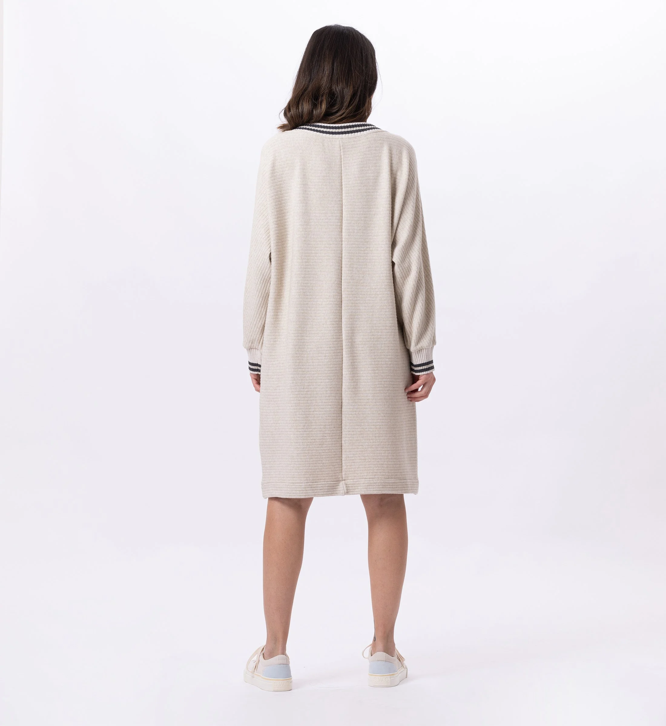 ESMEE 840 - Robe en maille tricot | Beige