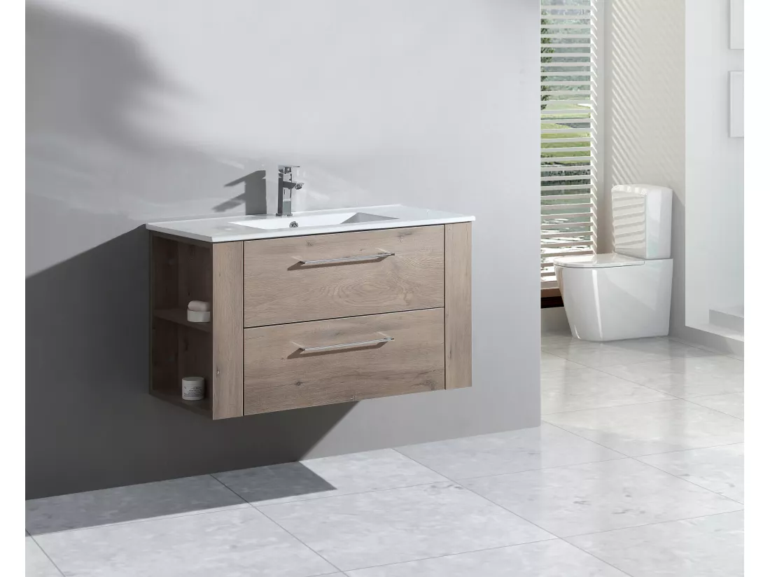 Ensemble meuble de salle de bain 100 cm Aquanoma