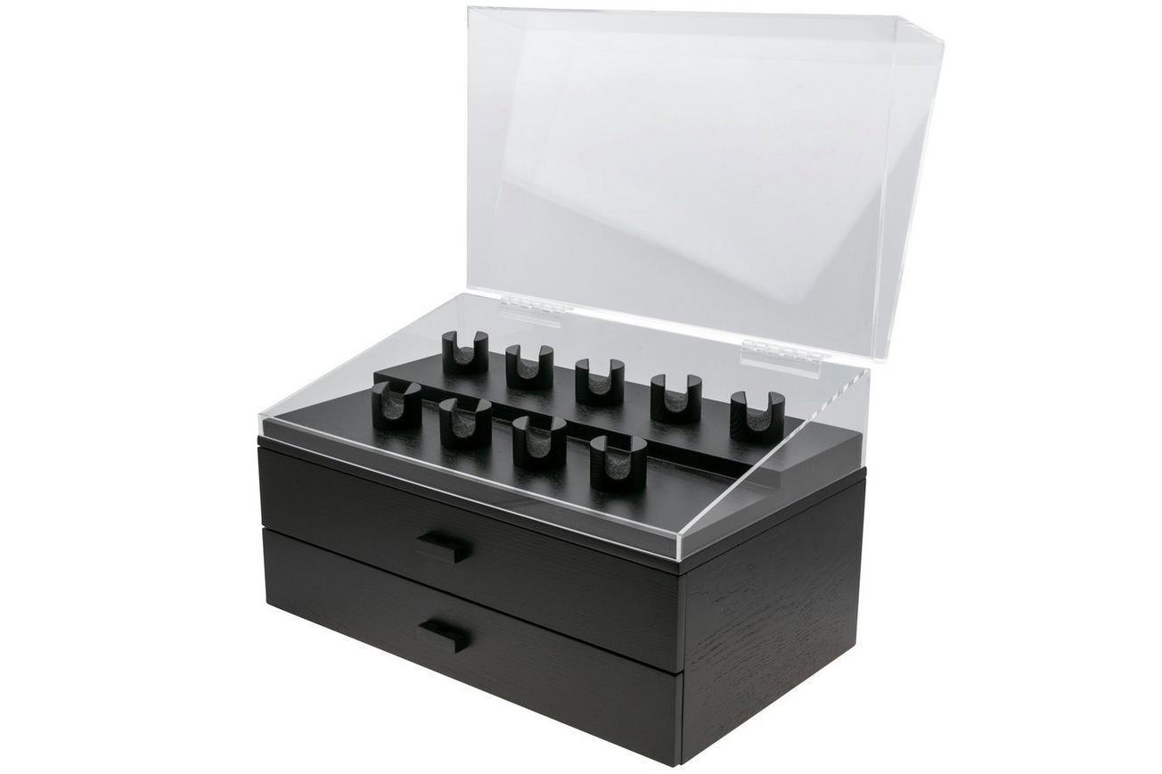 Holme & Hadfield Armada Knife Display Case AD-BK-1005-1 Black, zakmessen display 50 voor stuks