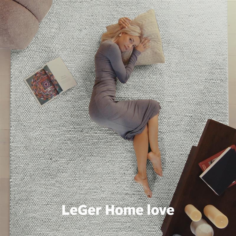 LeGer Home by Lena Gercke Wollteppich »Ainhoa, handgewebt, Wolle« rechteckig 12 mm Höhe einfarbig, Wolle, Teppich, Wohnzimmer, Schlafzimmer, Esszimmer