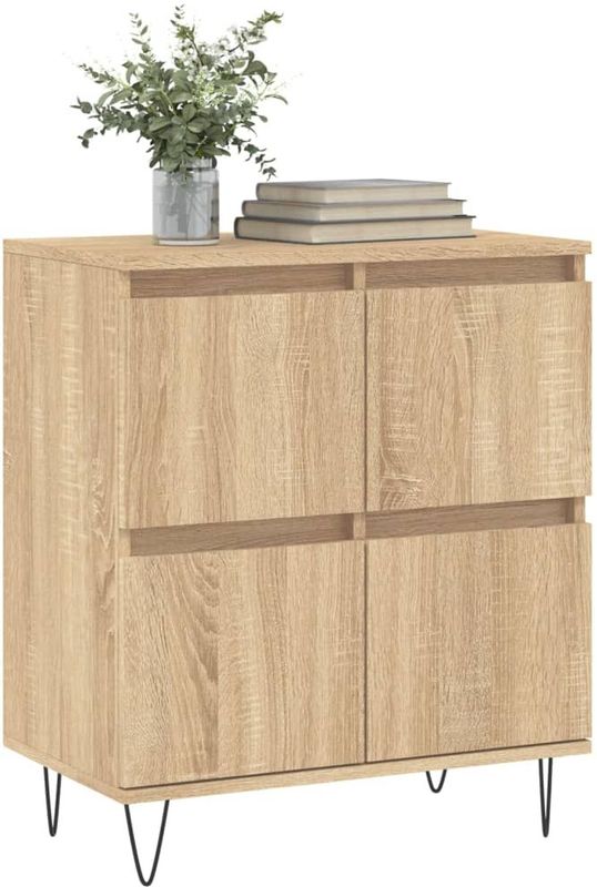 vidaXL - Dressoir - Hout - Sonoma Eikenkleurig - 60x35x70 cm